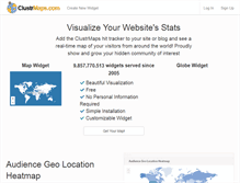 Tablet Screenshot of clustrmaps.com